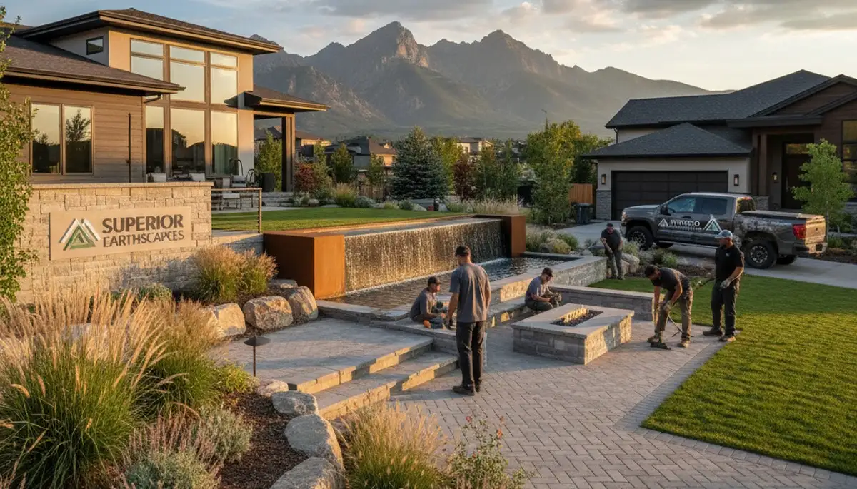Landscaping crew serving Thornton, CO with professional lawn care and landscape maintenance