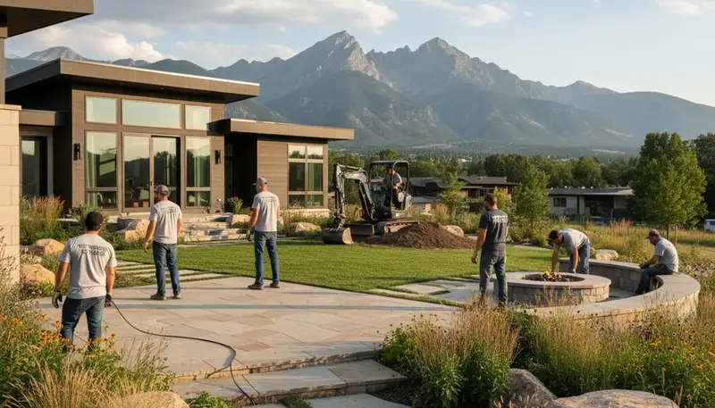 Landscaping service in Thornton, CO with professional yard maintenance and outdoor care
