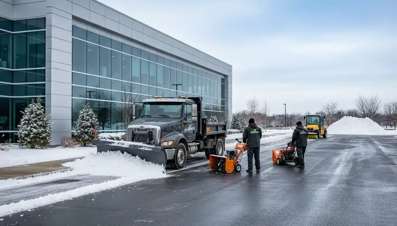 Snow removal service in Thornton, CO for driveways, walkways, and commercial properties